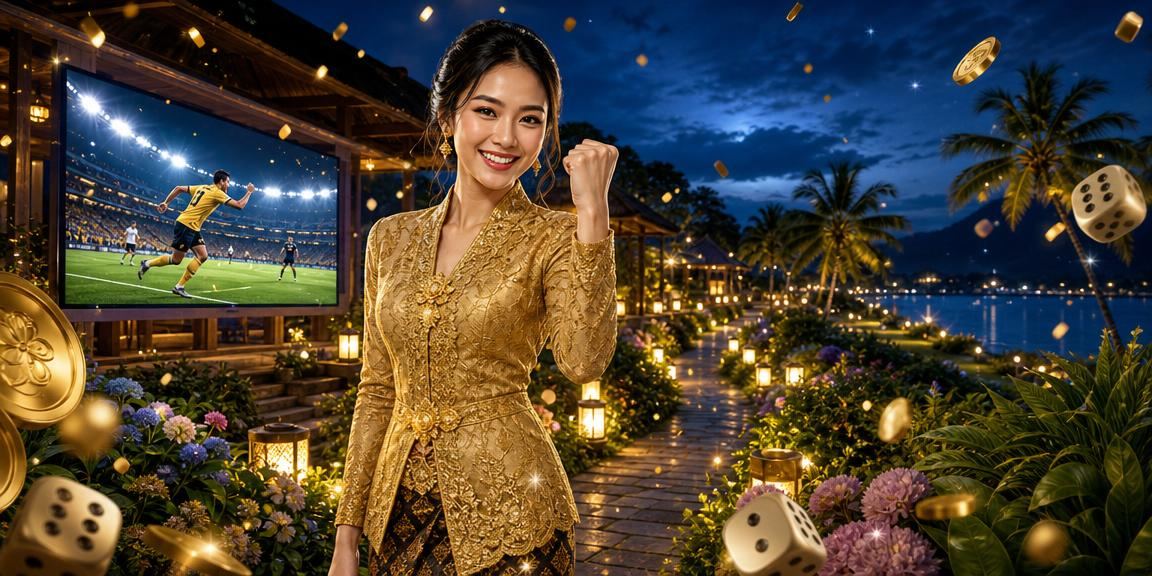 Pemain Malaysia dalam pakaian kebaya menikmati permainan dadu melalui aplikasi mudah alih kayabet88