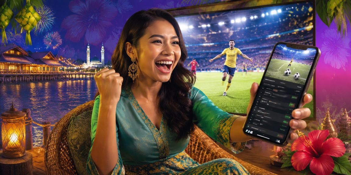 Peminat esports Malaysia menonton pertandingan e-sukan semasa Hari Raya di Terengganu
